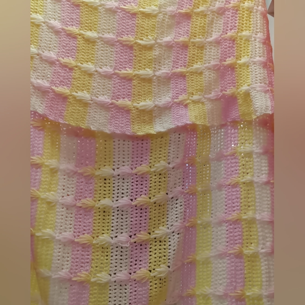 Handmade Crochet Afghan Throw Blanket